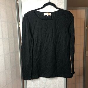 Loft black long sleeved top